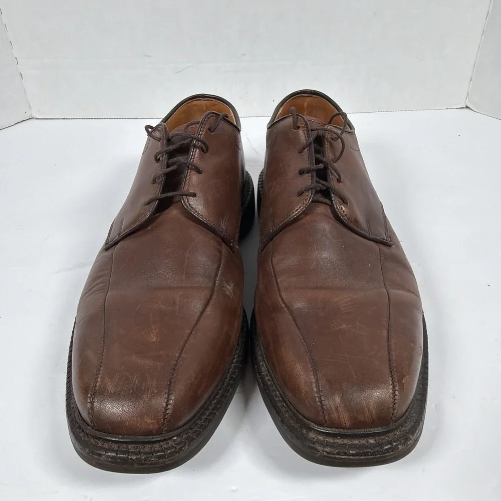 Allen Edmonds Men's Brown Warren Bicycle Toe Oxford US 9 d